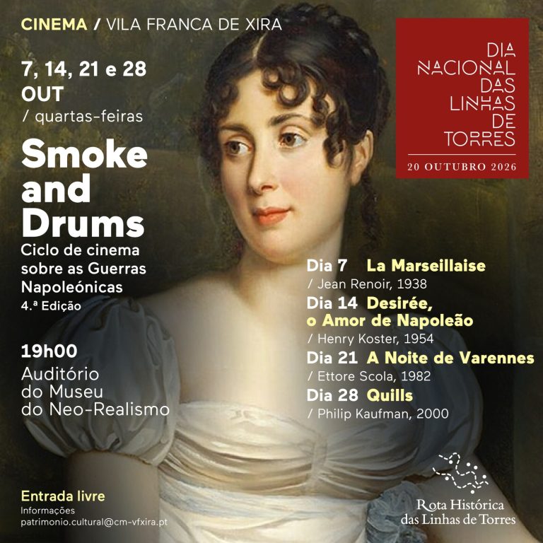 Museu Municipal promove 4.ª edição do ciclo de cinema “Smoke and Drums” dedicado às Guerras Napoleónicas